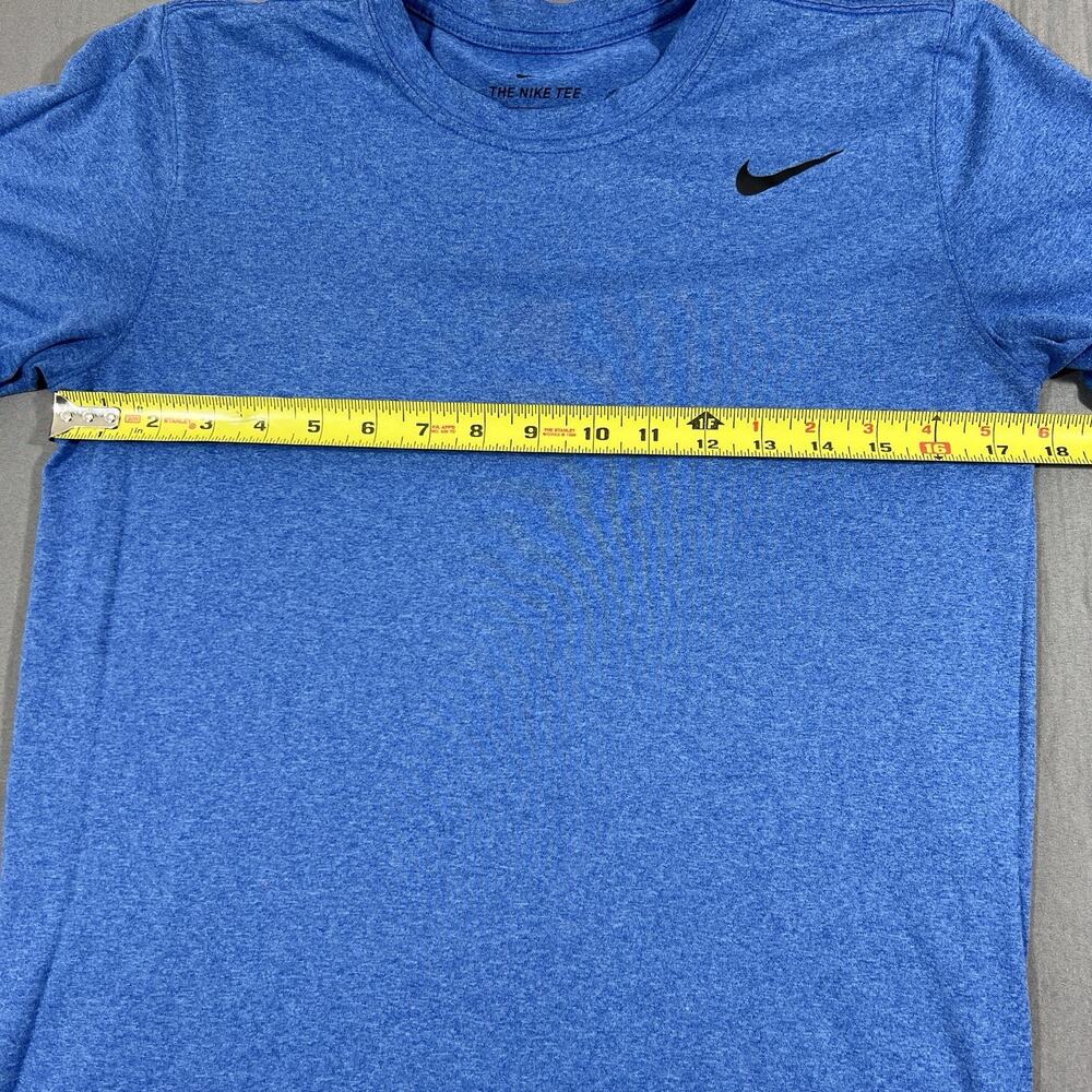 Nike Dri-Fit T Shirt Mens Small Blue Athletic Training Swoosh Logo Gym Tee - Picture 7 of 9